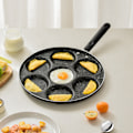 Miniatyrbild 3 av 8: Stekpanna med 7 hål, non-stick, för stekta ägg, hamburgerform, hushållskök, köksredskap