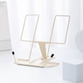 Miniatyrbild 1 av 5: Bokstöd för läsning, Bokstöd för kök, Justerbar metallhållare för skrivbord Lärobok Material Tablet Bokstöd för display (Beige)