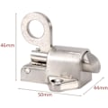 Miniatyrbild 2 av 5: Fönsterdörrlås i aluminium Studsring Fjäder Studsdörrlås