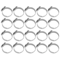 Miniatyrbilde 3 av 8: 20 stk flate ringbaser justerbar rustfritt stål halvferdig DIY smykker tilbehør 12mm