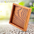Miniatyrbilde 8 av 8: Firkantet tebrett i massivt tre Kaffe Sushi Snacks Serveringsfat for Cafe Restaurant (12,5*12,5 cm)