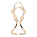 Miniatyrbild 1 av 8: Nagelring Säker Frisk Justerbar Fashionabla fingernagelsmyckendekorationer för fester Bröllop3048 Guld