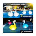 Miniatyrbillede 3 af 5: Flydende Pool Lys Svane RGB Dæmpbar Solar Svane Pool Lys Vandtæt Oppustelige Lys kompatibel med Pool