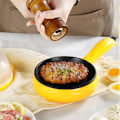 Miniatyrbild 7 av 8: Multifunktionell 2 i 1 äggkokare Non Stick ägg stekpanna äggkokare Automatisk avstängning äggkokare maskin för hem sovsal gul