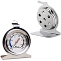 Miniatyrbilde 4 av 5: Ovntermometer, 300 / 600 Termometer for Matlaging på Kjøkkenet, Termometer i Rustfritt Stål for Vedovn, Brødovn, Konditori