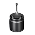 Miniatyrbild 1 av 5: 58mm Kaffedoseringskopp, Espresso Doserings Tratt i Aluminiumlegering Kaffedoseringsring Distributör Kaffemaskin Tillbehör (1st, Svart) -CNJR