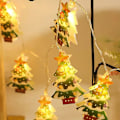 Miniatyrbillede 2 af 5: Juletræskæde med 1,5M 10 LED Batteridrevet, Juledekoration til Hjem, Have, Soveværelse og Indendørs og Udendørs Dekoration