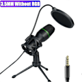 Miniatyrbild 2 av 5: Professionell USB Kondensatormikrofon Live Streaming Mikrofon A