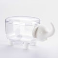 Miniatyrbillede 1 af 4: 1 stk. akryl Qtip dispenser, opbevaringsboks til badeværelsesbeholdere, Q-tip vatpindbeholder, makeup tilbehør, fødselsdagsgave til piger (hvid b
