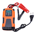 Miniatyrbillede 1 af 8: Smart Batterilader Automatisk 3-trins Selvbskyttelseslader med LCD-skærm AC100‑240V EU-stik