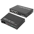 Miniatyrbillede 8 af 8: 4 porte Ethernet Fiber Switch TBC‑MC3414ES20A Plug Play Stabil Robust Computer Networking Switches 100‑240VUK Stik