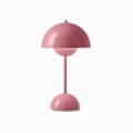 Miniatyrbild 1 av 5: Nordisk Uppladdningsbar Bordslampa med Blomma Sänglampa Skrivbordslampa Svamp Sovrum Bordsdekoration Nattlampa Rosa