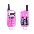 Pikkukuva 4 / 5: Lasten Walkie Talkie -setti 3 kpl, LCD-näyttö, sisäänrakennettu taskulamppu, Vox, sisä- ja ulkoaktiviteetteihin, leirintään, seikkailuihin, 3-12-vuotiaille