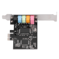 Miniatyrbilde 6 av 8: PCI-E 5.1 ​​lydkort CMI8738 Chip Stereo lydkortstøtte for Windows 7 for stasjonær datamaskin