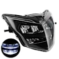 Pikkukuva 8 / 8: LED-ajovalaisin 12V kirkas moottoripyörän ajovalon muokkaus sopii Yamaha LC135 V2-V6 läpinäkyvään linssiin