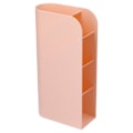 Miniatyrbillede 2 af 8: Opbevaringsboks skrivebord 4 gitter multifunktionel sød pink vertikal brevpapir arrangør til studierum kontor toiletbord