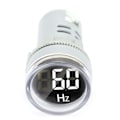 Miniatyrbillede 4 af 8: Rundt LED digitalt displaysignal AC Hertz frekvensindikator AD16-22DSH (hvid)