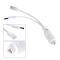 Pikkukuva 3 / 8: 24 V vedenpitävä IP-kamera Power Over Ethernet -sovitin POE Kaapelin jakaja InjectorWhite