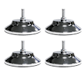 Miniatyrbilde 2 av 5: Kraftige metallbenjusterere for biljard/poolbord - sett med 4, 5 tommer