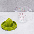 Miniatyrbillede 2 af 5: Grøn manual multifunktionel husholdningsjuicer med vægt