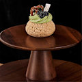 Miniatyrbillede 5 af 5: Elegant Træ Kageopsats - Høj Fodet Dessertdisplay Tallerken