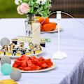 Miniatyrbilde 3 av 5: Bordplate Fluespinner | Myk Fluevifte | Flerbruks Matfluevifte For Utendørs Terrasse Hjemmefest Piknik ZD.16 Svart