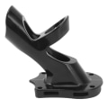 Miniatyrbilde 3 av 8: Flaggbrakett justerbar 45 grader aluminiumslegering Sterk rustfri 3 hull Flaggstang holderbrakett Svart
