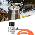 Miniatyrbillede 2 af 8: Tr21x4 gevind CO2-opladerkit gasregulator med slangetilbehør til sodavand øltønde brygning