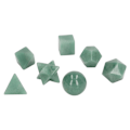 Miniatyrbild 2 av 8: 7 st chakra kristaller utsökta geometriska kristallstenar chakra healing kristaller kit för meditation hem inredning grön