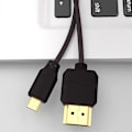 Pikkukuva 2 / 4: 2m Micro HDMI - HDMI Joustava Kaapeli, Musta Televisiolle