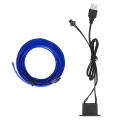 Miniatyrbilde 7 av 8: 3 meter / 9,8 fot USB-omgivelseslys for bil Fleksibel LED-lysstripe Dekorativ bilinteriørlampe