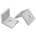 Miniatyrbillede 2 af 8: 4 stk Konnektor Hjørne Vinkel Beslag Forbindelse Led Aluminium Profil (Hvid 4545)