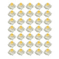 Pikkukuva 1 / 8: 35 kpl SMD RGB -kytkin Tee tee itse erittäin vakaa läpinäkyvä mekaaninen näppäimistökytkin aloittelijoille keltainen kytkin