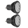 Miniatyrbilde 6 av 8: 2 stk. GU10-spotlightpære 3000K 7W varm hvitt LED-pæreerstatning for disk 110-240V