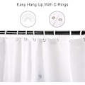 Miniatyrbillede 2 af 4: Vandtæt 180x200cm 3D effekt polyester stof bruseforhæng med kroge - Meldug resistent badegardin til hjemmebadeværelse med kattedesign
