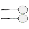 Miniatyrbild 3 av 8: 2 st Badminton Racket Set Lättvikt Hållbara Dubbla Badminton Racket med Förvaringsväska för 2 Spelare
