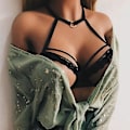 Miniatyrbild 4 av 5: Franska skurna ullbyxor | Tummy Control Underwear | Hög midja termisk kompression | Förförisk kvinnlig burbehå | Remmig ihålig Bustier38 Svart