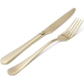 Miniatyrbillede 2 af 4: Satin rustfrit stål 5-delt bestiksæt til hjemmet og restauranten
