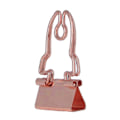 Pikkukuva 4 / 8: 30 kpl Binder Clips Cute Rose Gold Horn Pattern Handle Metal Small Binder Clips Office File Clips With Storage Box