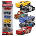 6-pack Pixar Bilar Blixten McQueen Racerbilar Leksakssamling för Barnpresenter