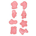 Miniatyrbillede 6 af 8: Plastik Cookie Cutters Havdyr Mønster 3D Tegneserie Bage Pressbar Form til Køkken Bagværk
