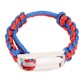 Miniatyrbild 1 av 8: Paraplysnöre handledsrem för Xiaomi Mi Band 6/5 NFC klocka justerbart ersättningsarmband blått rött
