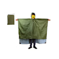 Miniatyrbild 2 av 8: 3 i 1 regnponcho vattentät lätt bärbar multifunktionell regnkappa för utomhusvandring röd