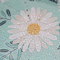 Miniatyrbillede 3 af 5: Sødt bruseforhæng, 180x180cm polyesterstof, badeforhæng til badeværelse, lille marguerit mønster