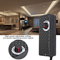 Miniatyrbillede 7 af 8: 3-12V 10A Universal Justerbar Strømforsyning AC/DC Adapter Spænding Hastighedsregulerende Adapter 110-240VEU Stik