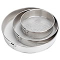 Miniatyrbilde 5 av 8: 3 stk melsiktsett 304 rustfritt stål rund melpulverfiltersikt bakeutstyr