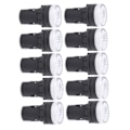 Miniatyrbillede 4 af 8: 10 stk AD16‑22DS LED-signallys Hvid Indikator for høj lysstyrke Udstyr AC/DC24V