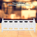 Miniatyrbilde 7 av 8: Skrivebordsstativ for 2 rader med 12 flasker, vinstativ, glassholder, displayhylle, arrangør, 2 rader x 6 hull