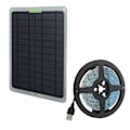 Miniatyrbillede 5 af 8: 20W Full Spectrum Solcelle-drevet Lamper LED 5V IP65 Vandtæt Solcelle Plantevækst Lysstrimmel til Have Drivhus