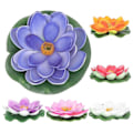 Miniatyrbillede 1 af 2: 6 stk. Simulerede Lotusblomster Smukke Blomsterrekvisitter Akvariedekorationer Danserekvisitter